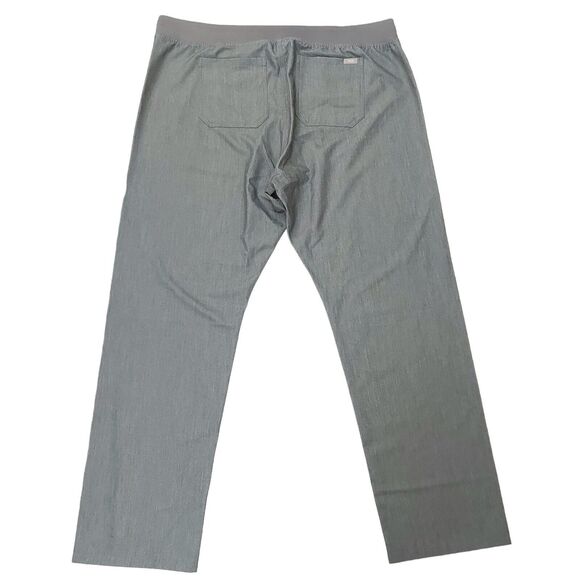 Figs Livingston Scrub Pants Womens XXL/T Gray Relaxed Drawstring High Rise - Picture 2 of 10